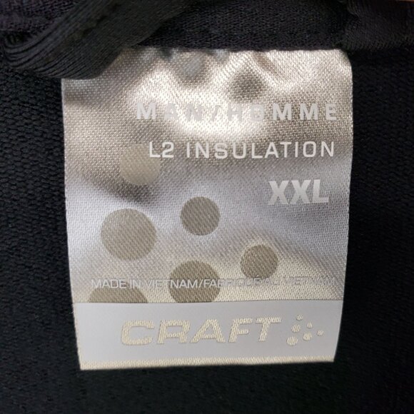 Craft Mens L2 Insulation Black Long Sleeve Zip-Up XXL - Picture 6 of 9